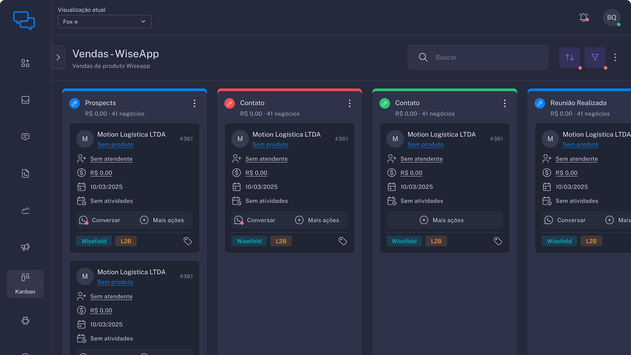 Fluxo de comunicação em massa com motoristas